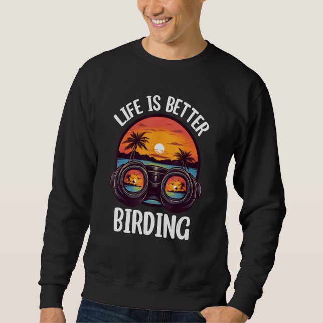 Moletom Birding Bird  Birdwatching Birder (Frente)