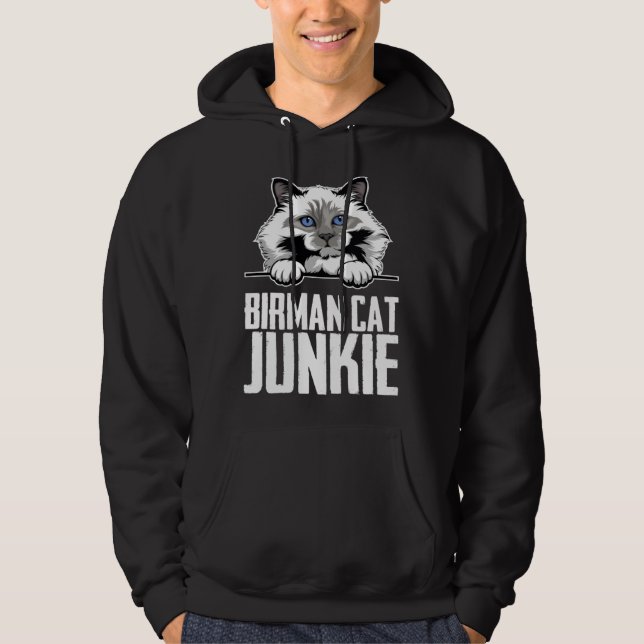 Moletom Birman cat junkie (Frente)