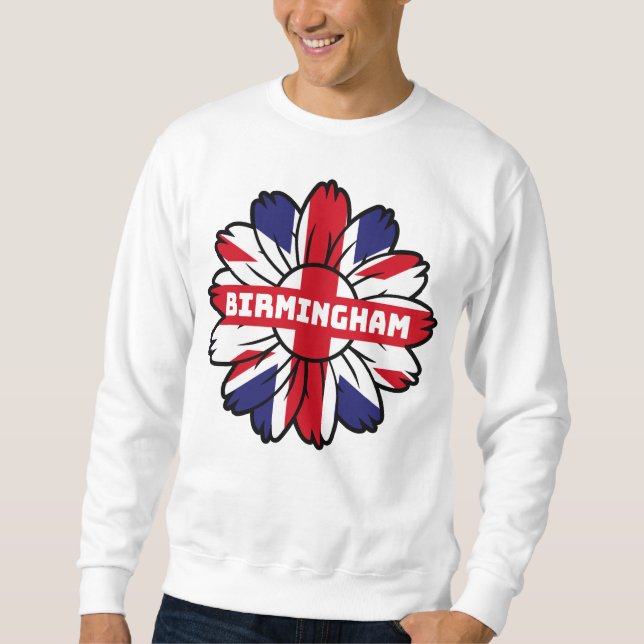 Moletom Birmingham Union Jack Sunflower British Pride (Frente)
