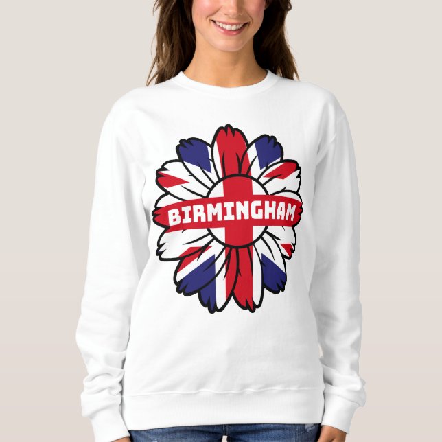 Moletom Birmingham Union Jack Sunflower British Pride (Frente)