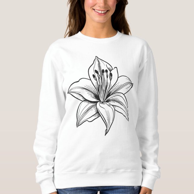 Moletom Birth Flower Botanical Design (Frente)