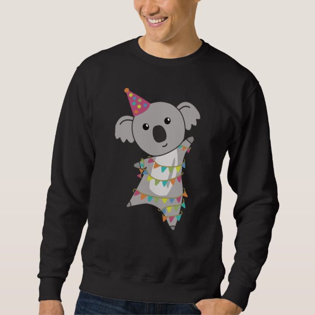 Moletom Birthday Bear Koala Bear Bear Garland (Frente)