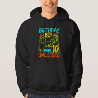 Moletom Birthday Boys Level 10 Unlocked Video Gamer