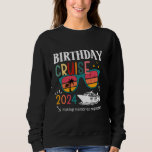 Moletom Birthday Cruise 2024 Matching Friends and Family V<br><div class="desc">Aniversário do Cruise 2024 Amigos e Férias Familiares em Combinação</div>