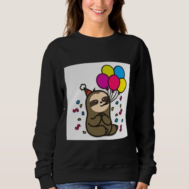 Moletom Birthday Sloth (Frente)