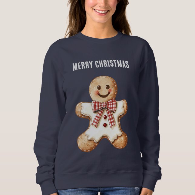 Moletom Biscoito de Natal de Gengibre (Frente)
