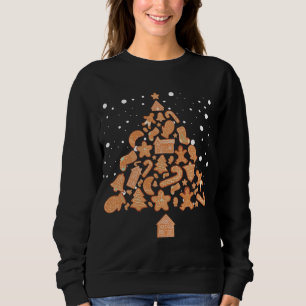 Moletom Biscoitos de pão-de-gengibre Árvore de Natal Ginge