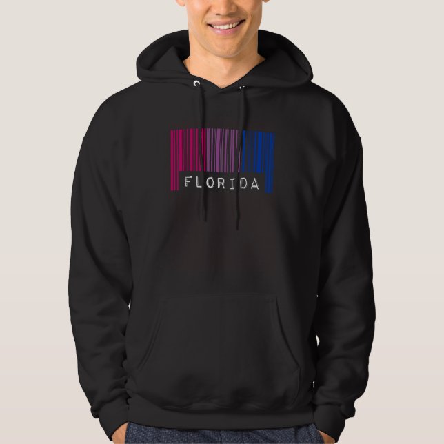Moletom Bisexual Barcode Pride Florida Queer Aesthetic LGB (Frente)