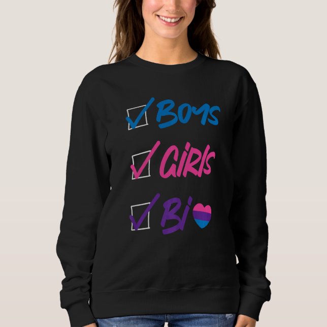 Moletom Bisexual Bi Pride Flag Boys Girls Bi (Frente)