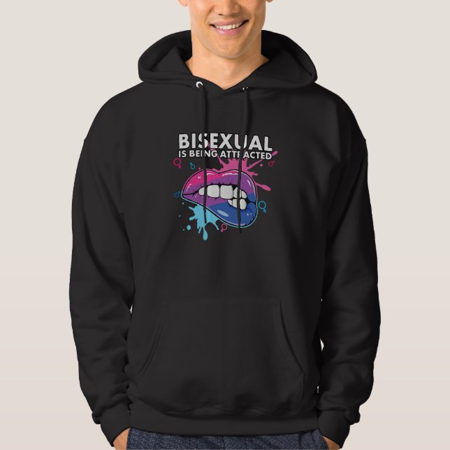 Moletom Bisexual Is Being Attracted Rainbow Pride Bisexual (Frente)