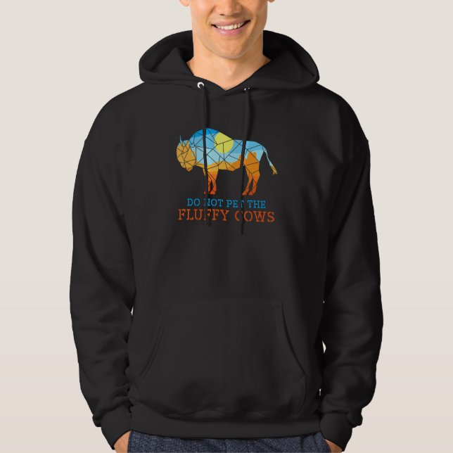 Moletom Bison National Park Tee Não Põe Vacas Fluffy (Frente)