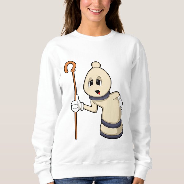 Moletom Bispo de xadrez em xadrez (Frente)