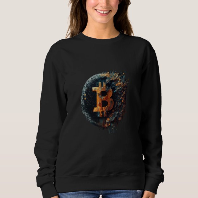 Moletom Bitcoin BTC Cryptocurrency (Frente)
