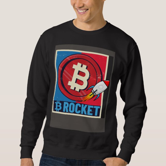 Moletom Bitcoin  Hodler Bitcoin Rocket Course Explosion (Frente)