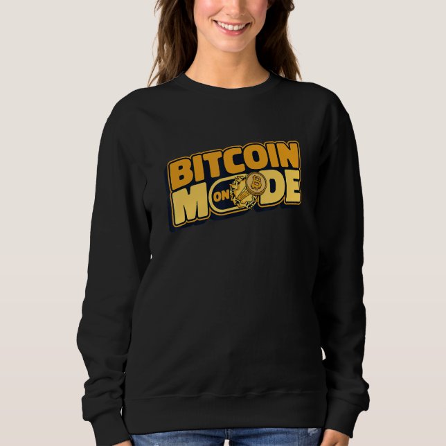Moletom Bitcoin Mode On Blockchain Crypto Currency Bitcoin (Frente)