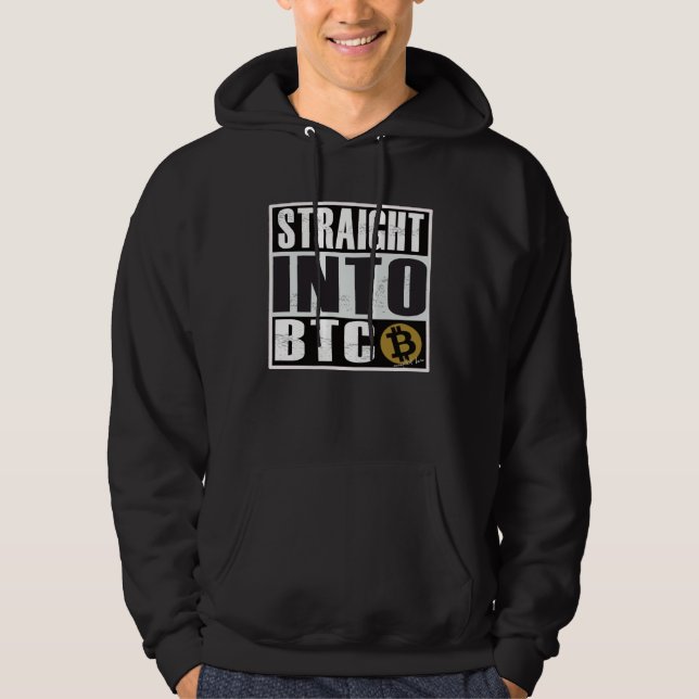 Moletom Bitcoin  Straight Outta into BTC Blockchain (Frente)