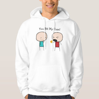 Moletom Bitcoin "você mordeu Hoodie da minha moeda"