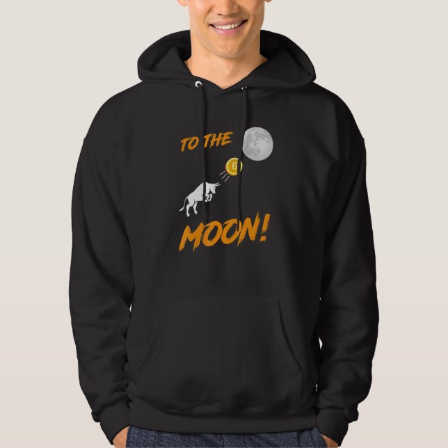 Moletom Bitmoney Btc Para Touro-Lua (Frente)