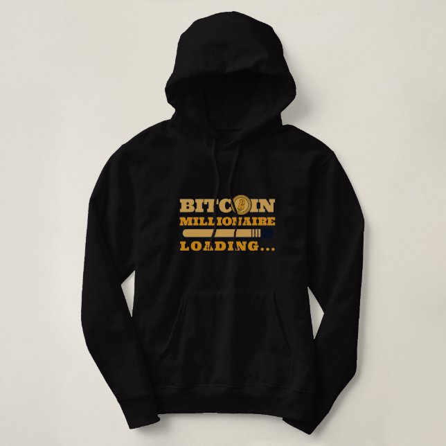 Moletom Bitmoney Millionaire Loading Crypto Cryptocurrency (Frente do Design)