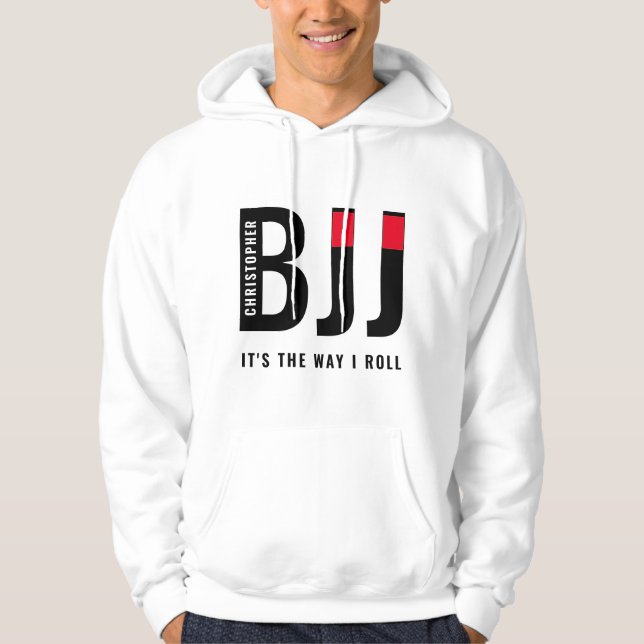 Moletom BJJ brasileiro Jiu Jitsu Black Belt personalizado (Frente)
