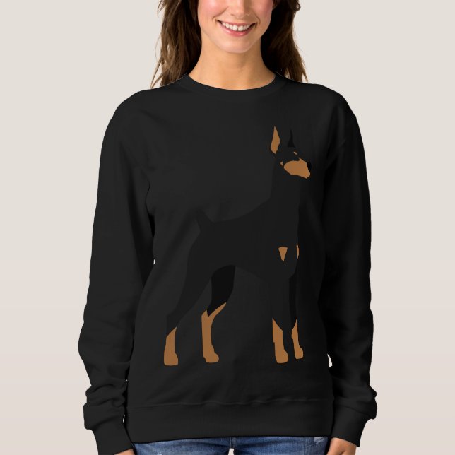 Moletom Black Amp Tan Doberman Pinscher 165 (Frente)