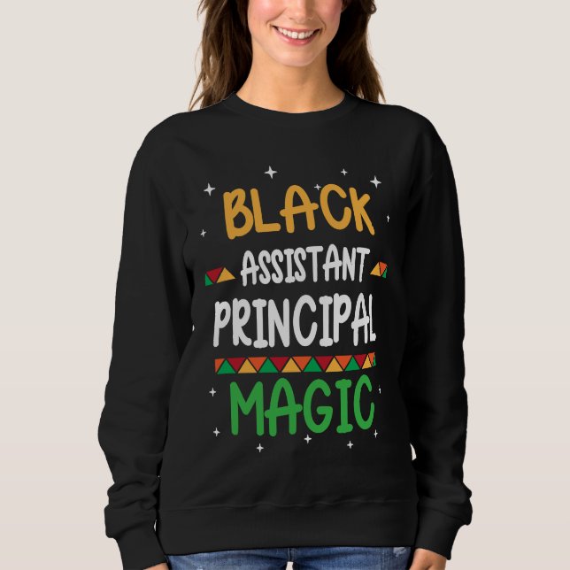 Moletom Black Assistant Principal Magic Black history Mont (Frente)