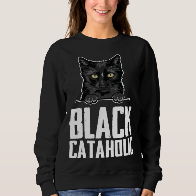 Moletom Black  Black cat  Black mom (Frente)
