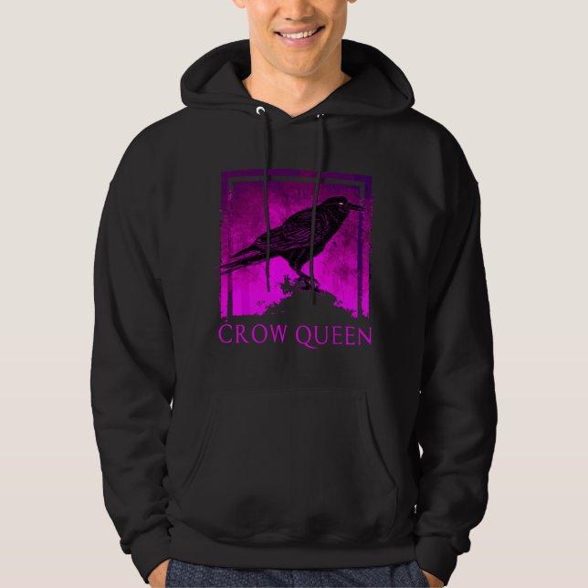 Moletom Black Crow Queen Bird Watching Idea Raven Crows (Frente)