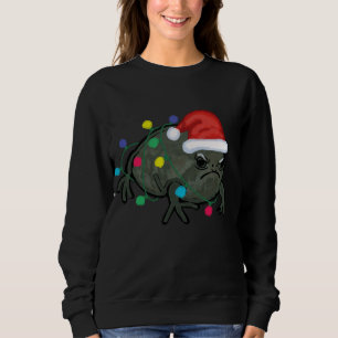 Moletom Black Desert Rain Frog Santa Hat Christmas Tree Li
