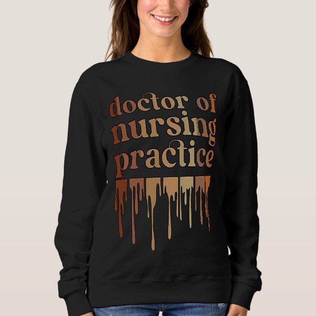 Moletom Black Doctor Of Nursing Practice African American  (Frente)