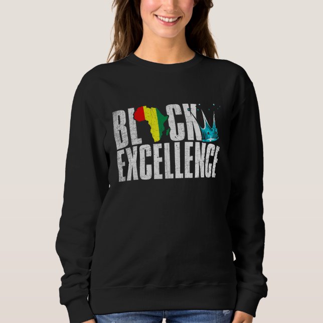 Moletom Black Excellence African American Black Power Hist (Frente)