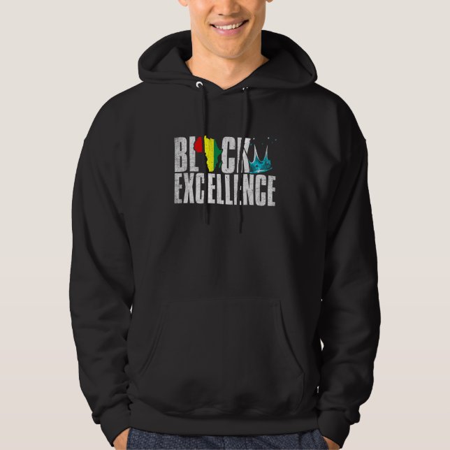 Moletom Black Excellence African American Black Power Hist (Frente)