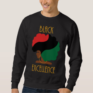 Moletom Black Excellence Pan African Flag Afro Black Histo
