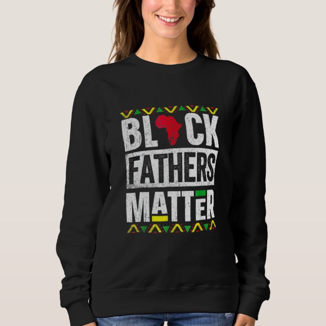 Moletom Black Fathers Mat Fteror Men Pai Marido Histórico  (Frente)