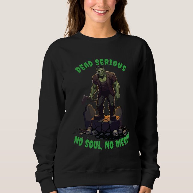 Moletom 🖤 Black Frankenstein Halloween Sweet 💀 🎃 U (Frente)