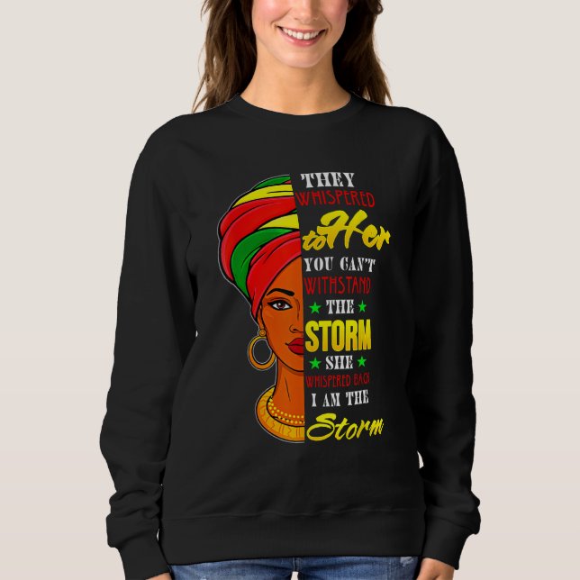 Moletom Black Girls Women  African Woman Afro I Am The Sto (Frente)