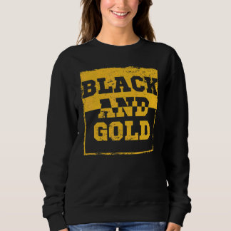 Moletom Black Gold Game Day Group Shirt for High School Fo