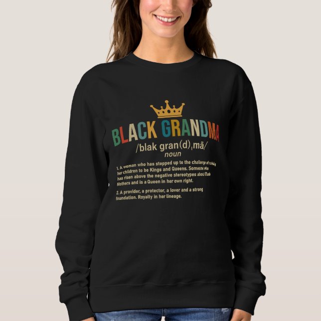 Moletom Black Grandma Definition Black Grandma Black Histo (Frente)