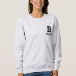Moletom Black Hair College Letter Custom Sweatshirt