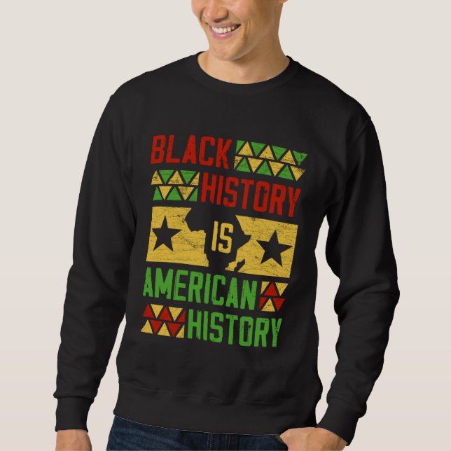Moletom Black History American History Patriotic African A (Frente)