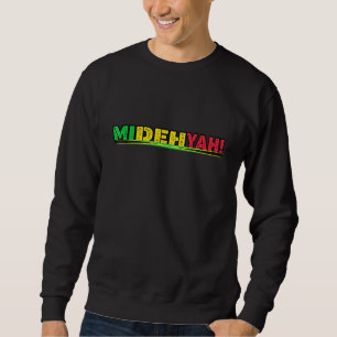 Moletom Black History Jamaican Patois Mi Deh Yah Slogan
