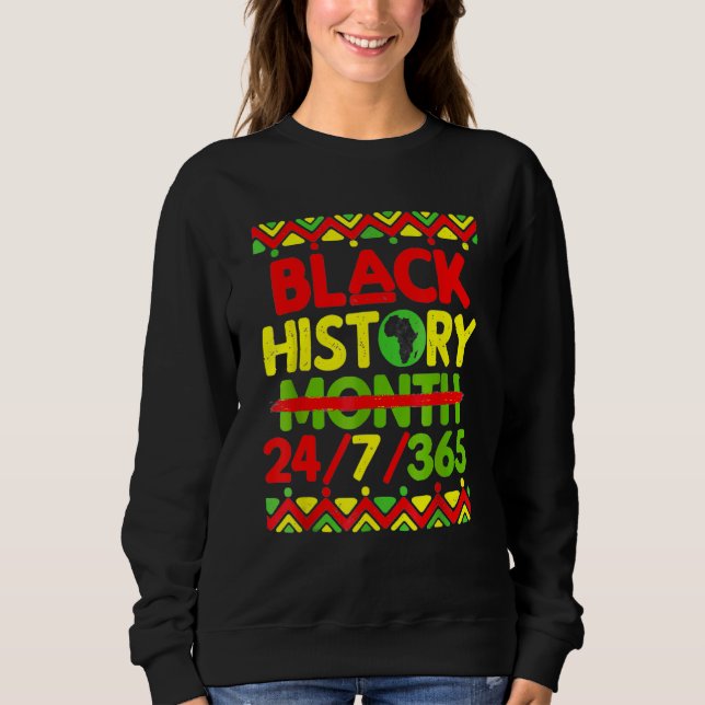 Moletom Black History Month 247365 African American Melani (Frente)