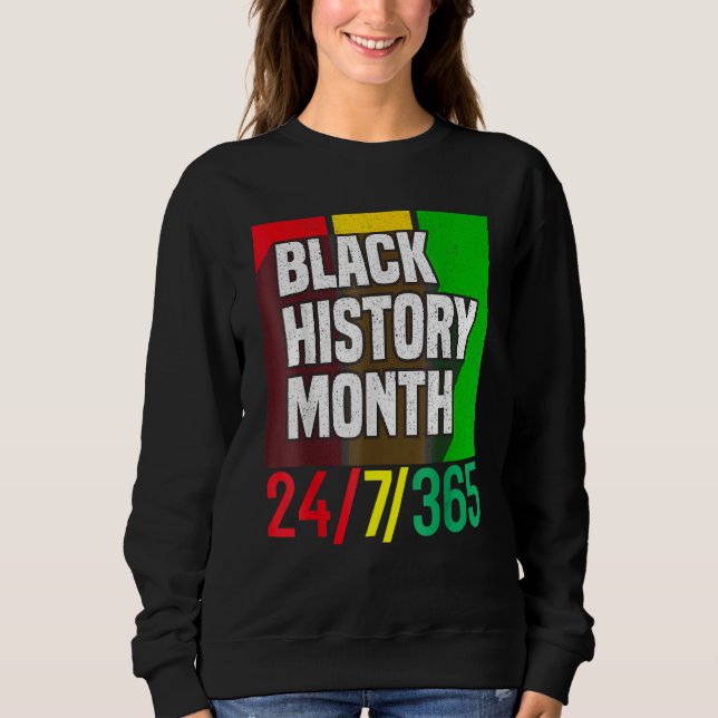 Moletom Black History Month 247365 African American Melani (Frente)