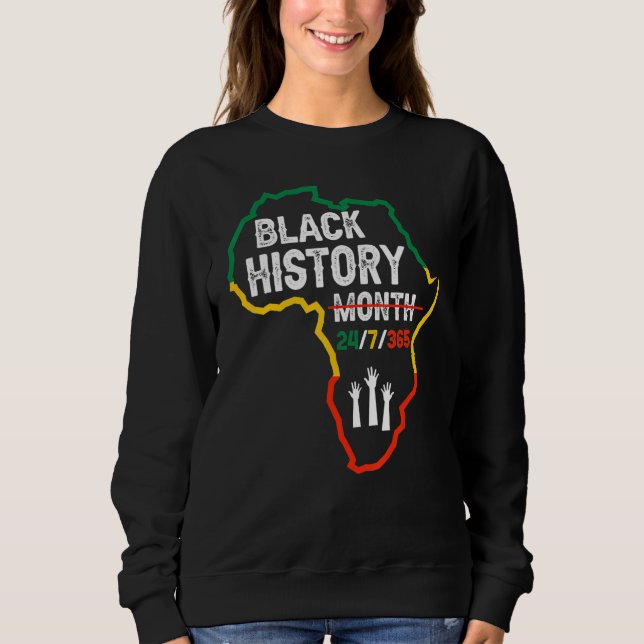 Moletom Black History Month 247365 African Melanin Black P (Frente)