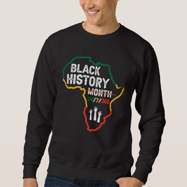 Moletom Black History Month 247365 African Melanin Black P (Frente)