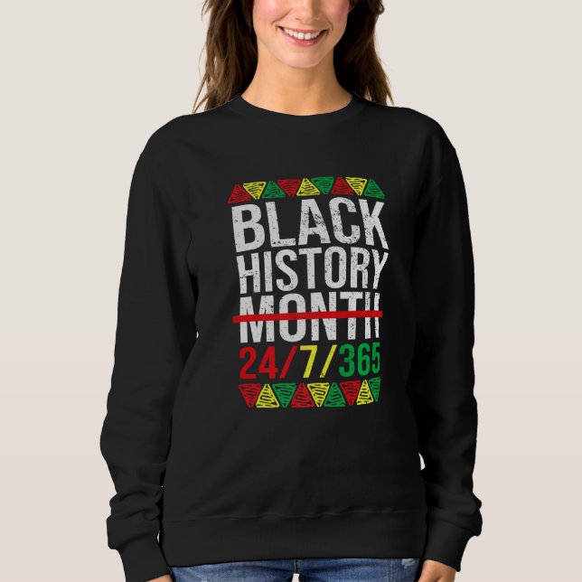 Moletom Black History Month 247365 Gift Pride African Amer (Frente)