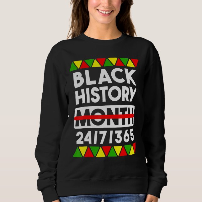Moletom Black History Month 247365 Gift Pride African Amer (Frente)