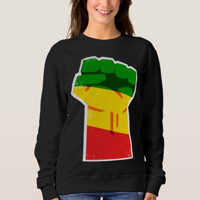 Moletom Black History Month African American Protest Fist  (Frente)