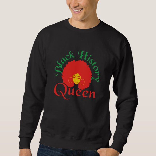Moletom Black History Month African American Queen  1 (Frente)