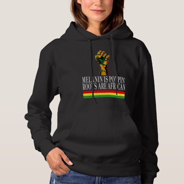 Moletom Black History Month African Strong  For Women Men (Frente)